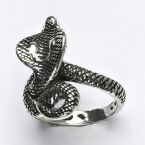 Stbrn prsten Kobra - T227